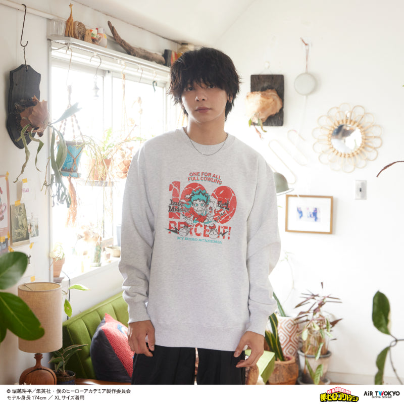 (Goods - Shirt) My Hero Academia Season 4 Scene Art Sweatshirt 2 (Izuku Midoriya & Eri)