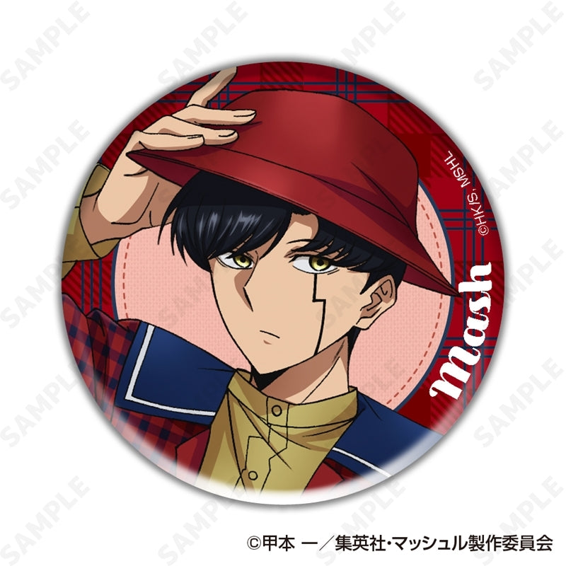 (1BOX=7)(Goods - Badge) MASHLE Trading Button Badge [checkered clothes]{animate Bonus: Badge}