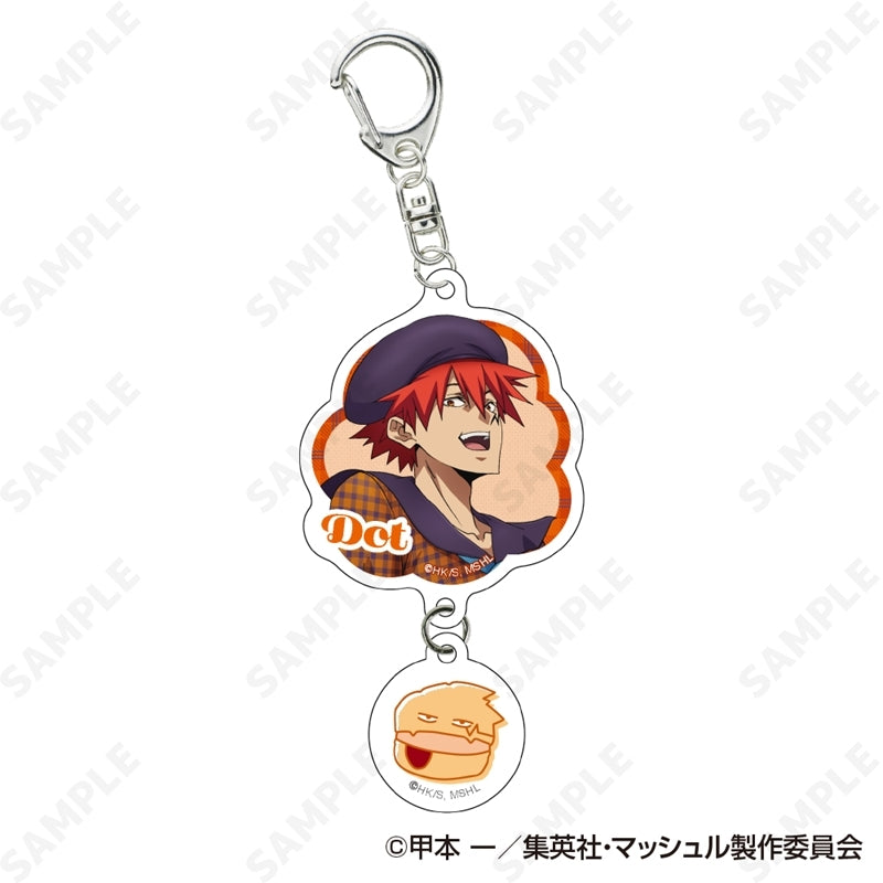(Goods - Keychain) MASHLE 2-Part Acrylic Keychain 4. Dot Barrett [checkered clothes]