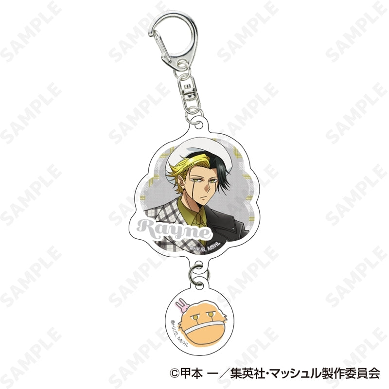 (Goods - Keychain) MASHLE 2-Part Acrylic Keychain 5. Rayne Ames [checkered clothes]