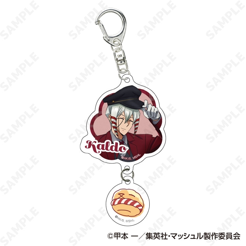 (Goods - Keychain) MASHLE 2-Part Acrylic Keychain 7. Kaldo Gehenna [checkered clothes]