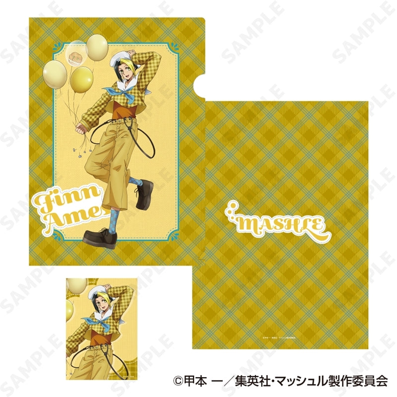 (Goods - Set) MASHLE Clear File & Bromide Set 2. Finn Ames [checkered clothes]