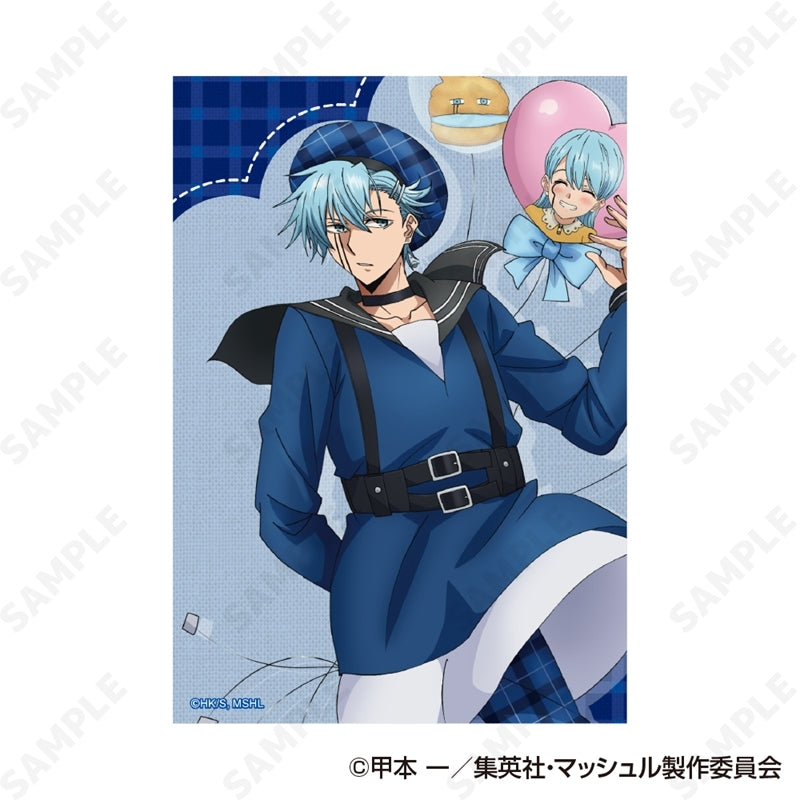 (Goods - Set) MASHLE Clear File & Bromide Set 3. Lance Crown [checkered clothes]