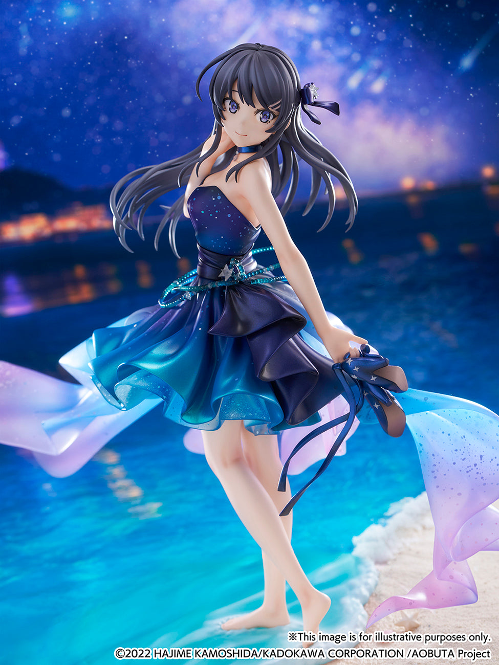 (Bishojo Figure) Seishun Buta Yarou: Rascal Does Not Dream of Bunny Girl Senpai Series Mai Sakurajima - Starry Dress Ver. - 1/7 Completed Figure