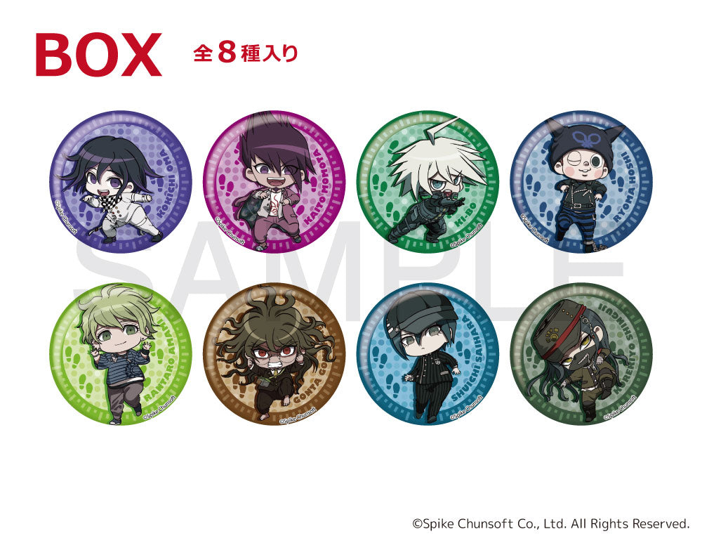 |||(1BOX=8)(Goods - Badge) Danganronpa V3: Killing Harmony Chibitto Step Button Badge A BOX