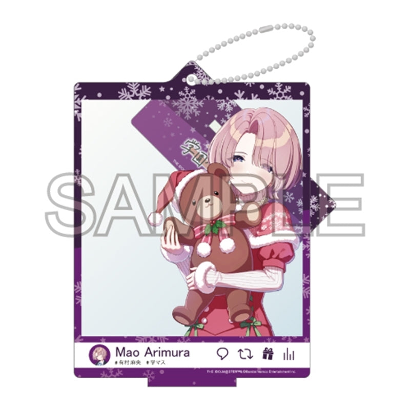 (Goods - Acrylic Stand) Gakuen iDOLM@STER Selfie Style Acrylic Stand - Fluorite '24 Christmas Mao Arimura Ver.