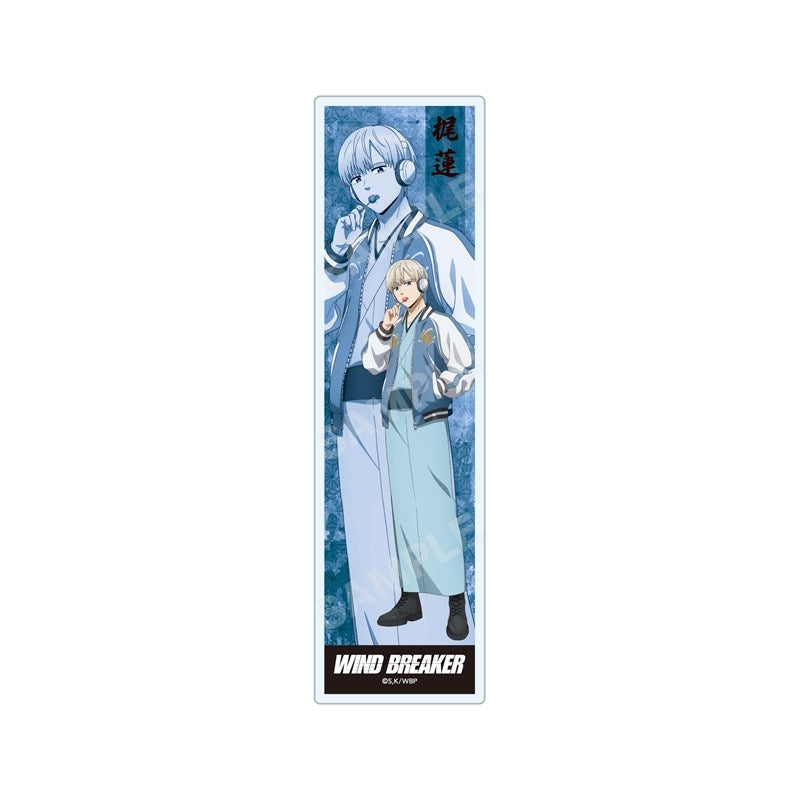 (Goods - Bookmark) WIND BREAKER Japanese Style x Souvenir Jacket ver. Clear Bookmark/03 Ren Kaji