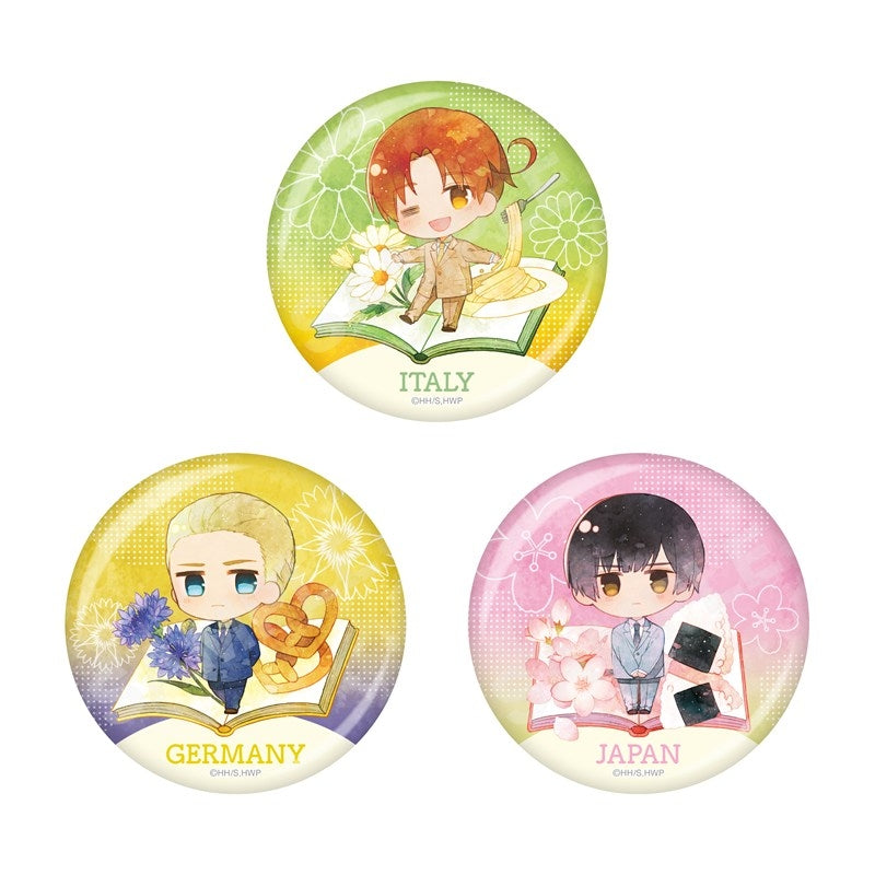 (1BOX=8)(Goods - Badge) Hetalia World★Stars Chara Art Button Badge /01 (8 Types)