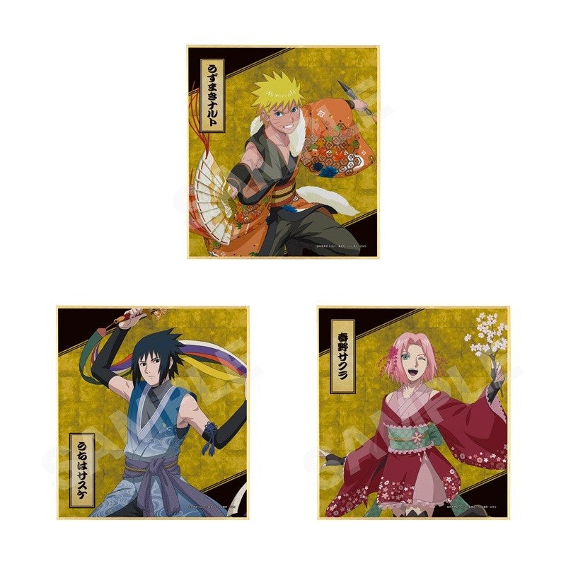 (1BOX=6)(Goods - Art Board) NARUTO Shippuden Traditional Dance ver. Mini Art Board - 01 (6 Types Total)