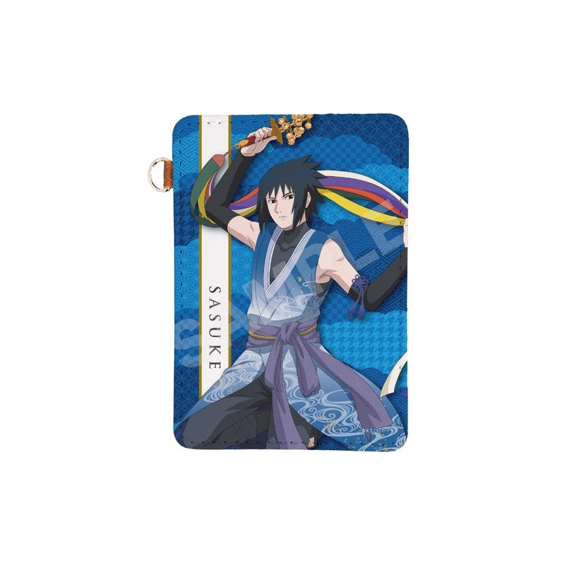(Goods - Pass Case) NARUTO Shippuden Traditional Dance ver. Pleather Pass Case - 02 Sasuke Uchiha