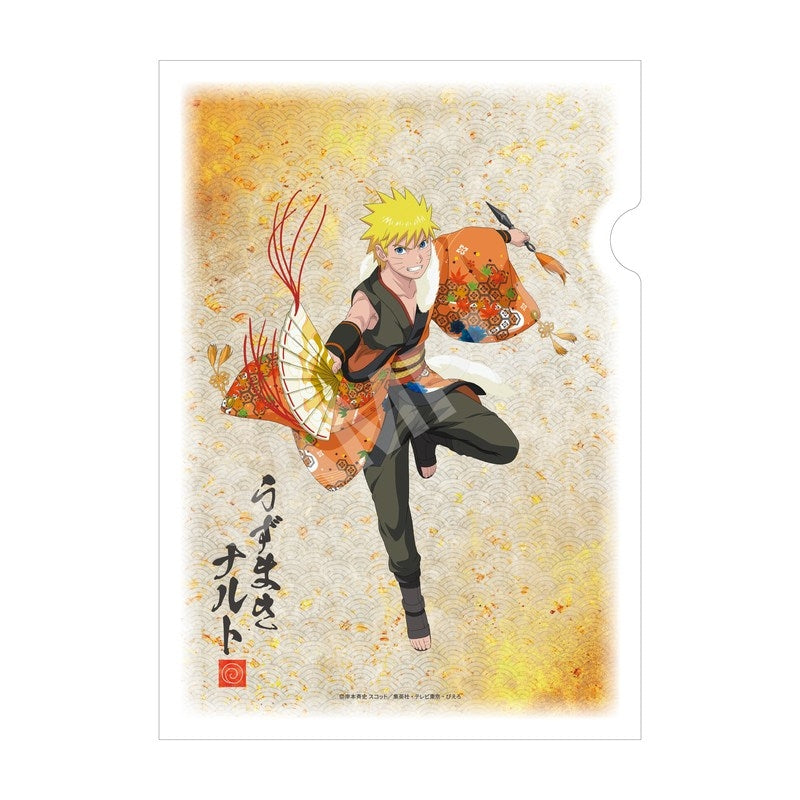 (Goods - Clear File) NARUTO Shippuden Traditional Dance ver. Washi File - 01 Naruto Uzumaki