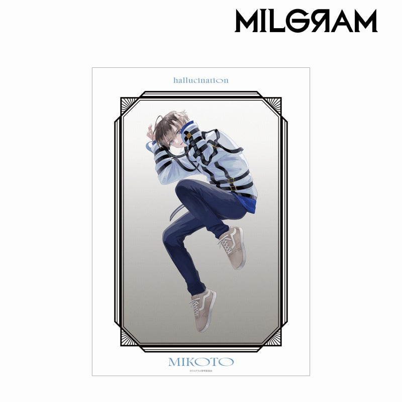 (Goods - Poster) MILGRAM LIVE EVENT A3 Matte Finished Poster hallucination Ver. Feat. Exclusive Art Mikoto