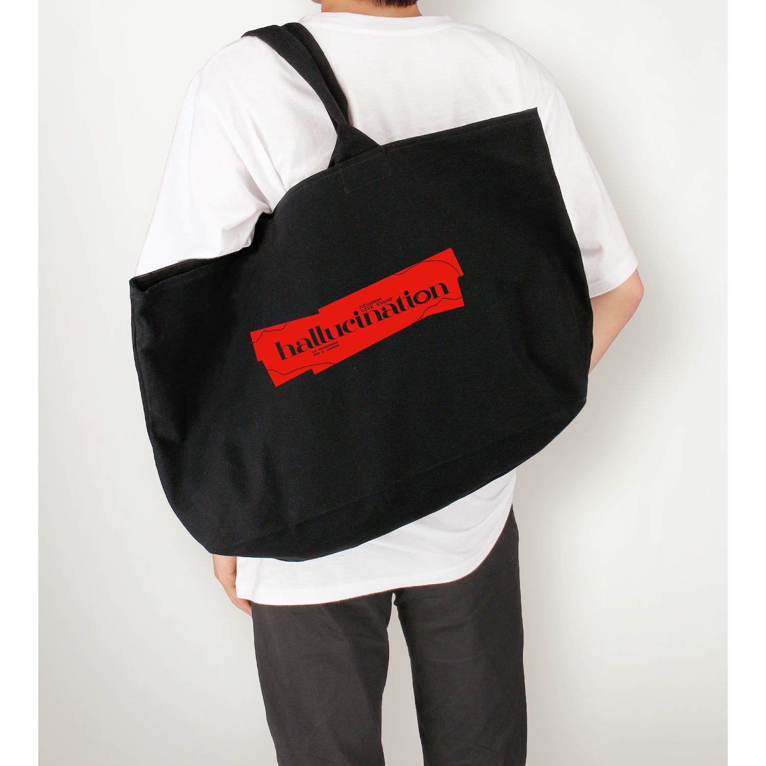 (Goods - Bag) MILGRAM LIVE EVENT hallucination Big Zip Logo Tote Bag