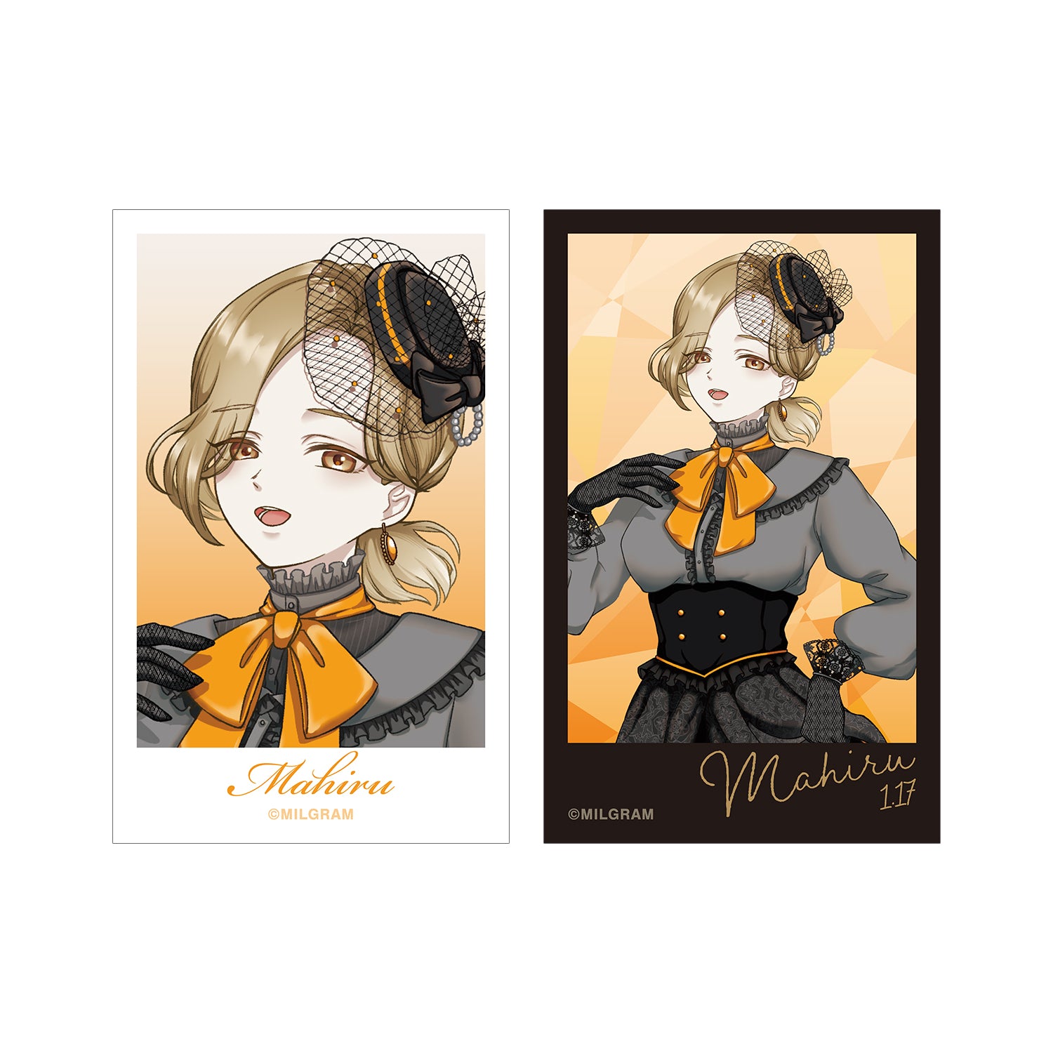 (Goods - Card) MILGRAM Exclusive Art Mahiru Birthday ver. Vol.2 Instant Photo Style Art Card Set of 2