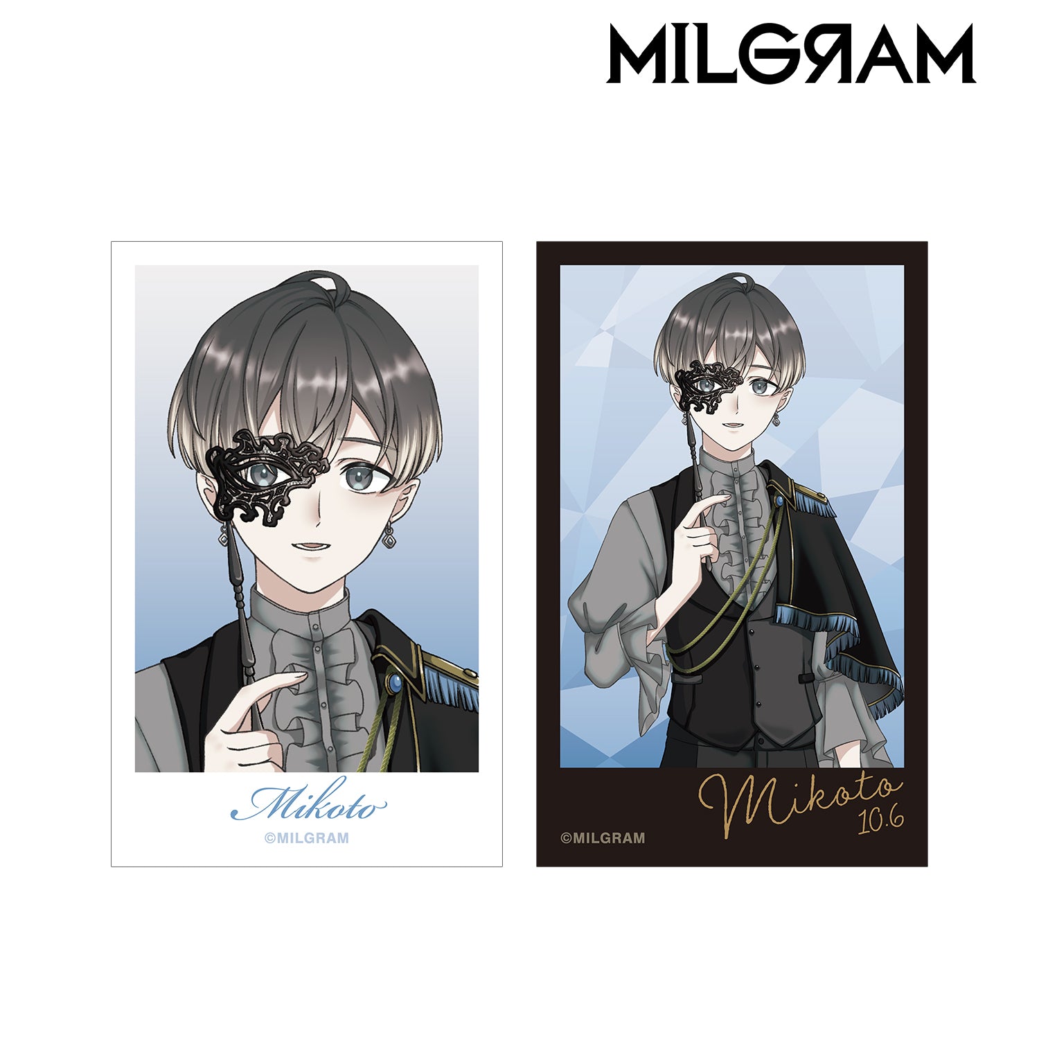 (Goods - Card) MILGRAM Exclusive Art Mikoto Birthday ver. Vol.2 Instant Photo Syle Art Card Set of 2