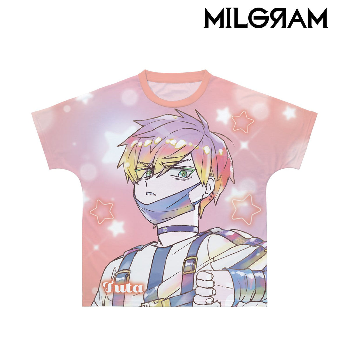 (Goods - Shirt) MILGRAM Fuuta Ani-Art KAWAII label Full Graphic T-shirt Unisex