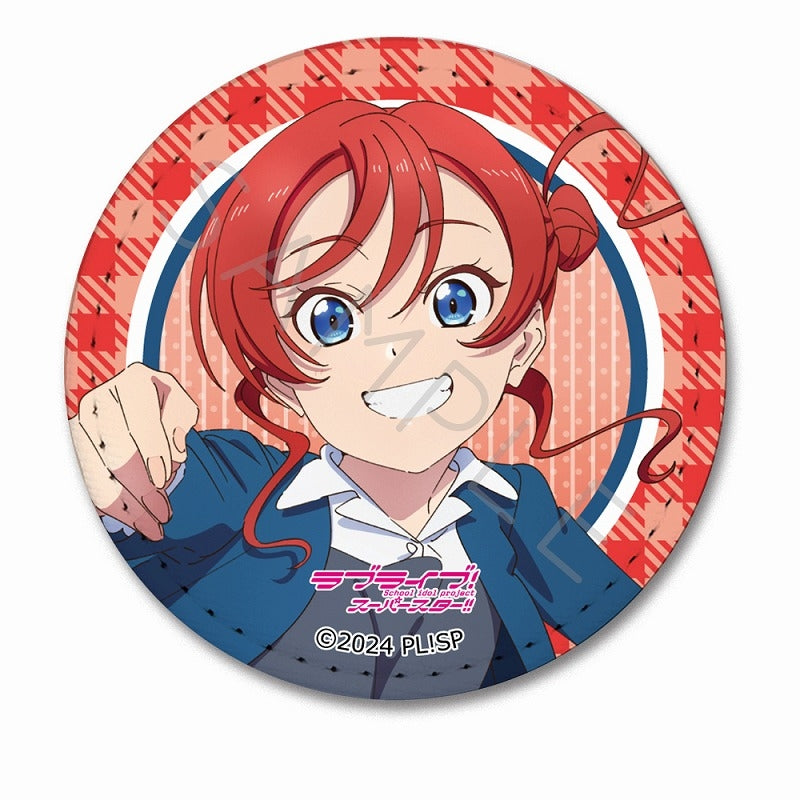 (Goods - Badge) Love Live! Superstar!! Leather Badge (Round) SG (Mei Yoneme)