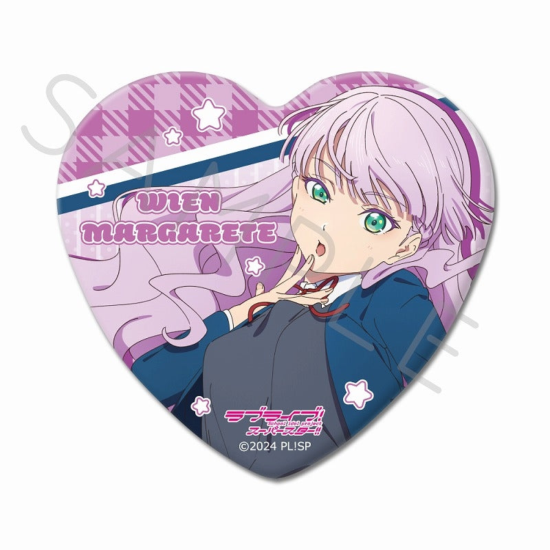 (Goods - Badge) Love Live! Superstar!! Heart-shaped Button Badge SJ (Wien Margarete)