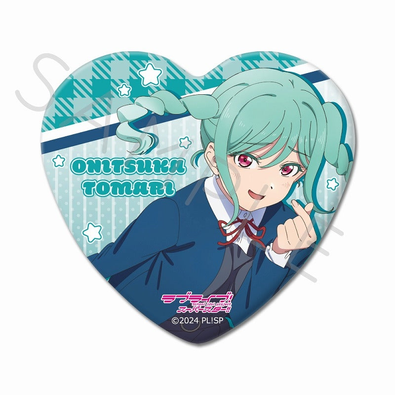 (Goods - Badge) Love Live! Superstar!! Heart-shaped Button Badge SK (Tomari Onitsuka)