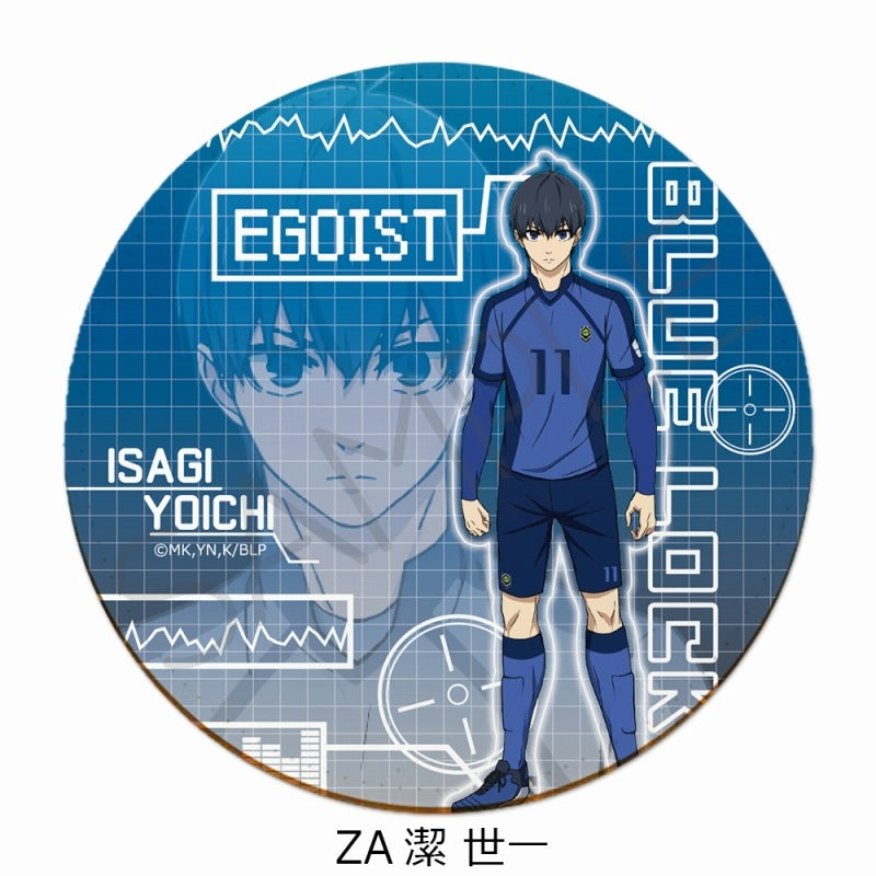 (Goods - Coaster) Blue Lock TV Anime Leather Coaster ZA (Yoichi Isagi)