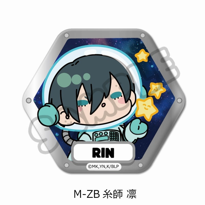 (Goods - Badge) Blue Lock TV Anime Hexagonal Button Badge M-ZB (Rin Itoshi)