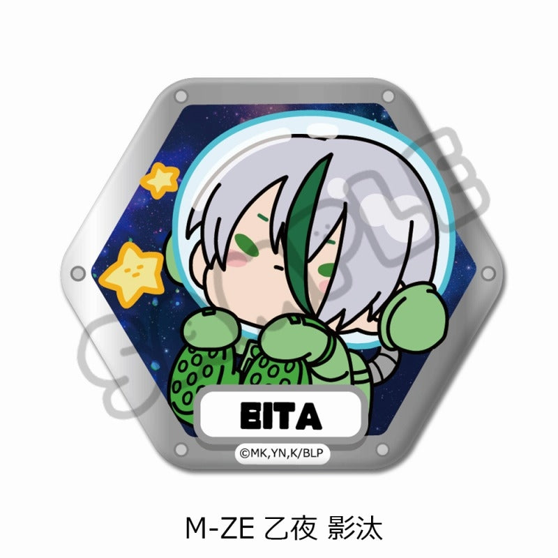 (Goods - Badge) Blue Lock TV Anime Hexagonal Button Badge M-ZE (Eita Otoya)