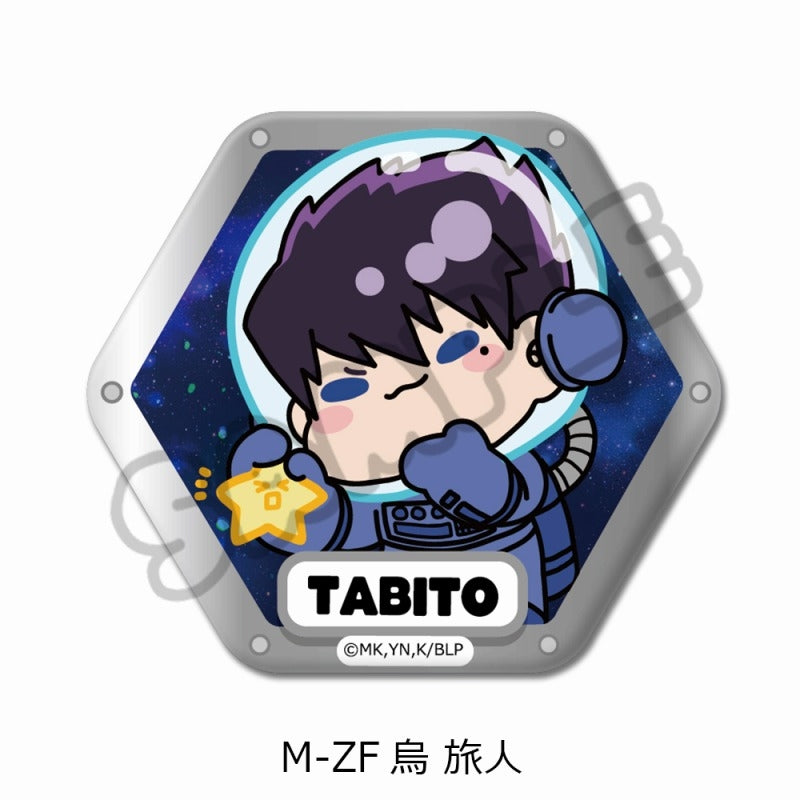 (Goods - Badge) Blue Lock TV Anime Hexagonal Button Badge M-ZF (Tabito Karasu)