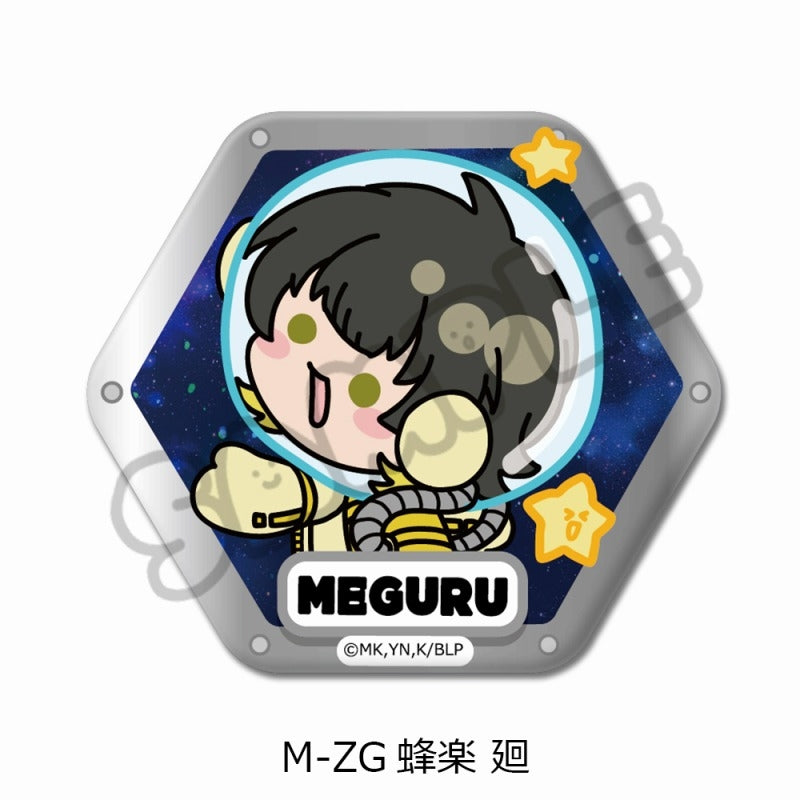 (Goods - Badge) Blue Lock TV Anime Hexagonal Button Badge M-ZG (Meguru Bachira)