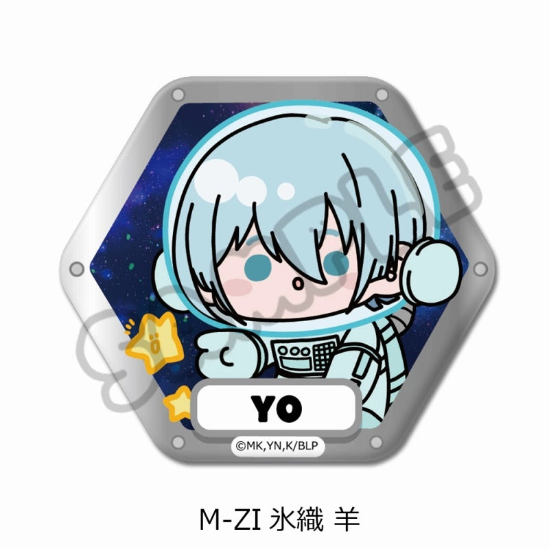 (Goods - Badge) Blue Lock TV Anime Hexagonal Button Badge M-ZI (Yo Hiori)