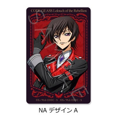 (1BOX=10)(Goods - Sticker) CODE GEASS Lelouch of the Rebellion Clear Card Sticker A (10 Types Trading) (animate Advance Sales)