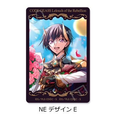 (1BOX=10)(Goods - Sticker) CODE GEASS Lelouch of the Rebellion Clear Card Sticker A (10 Types Trading) (animate Advance Sales)