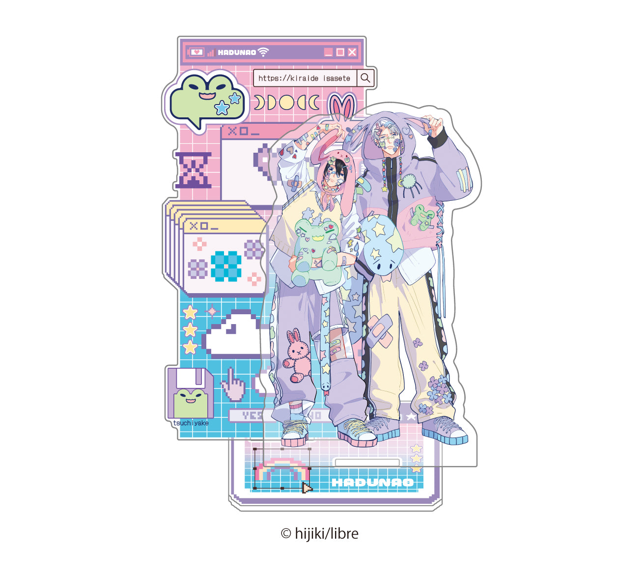 (Goods - Acrylic Stand) Let me hate you Exclusive Art Acrylic Stand Haduki & Naoto