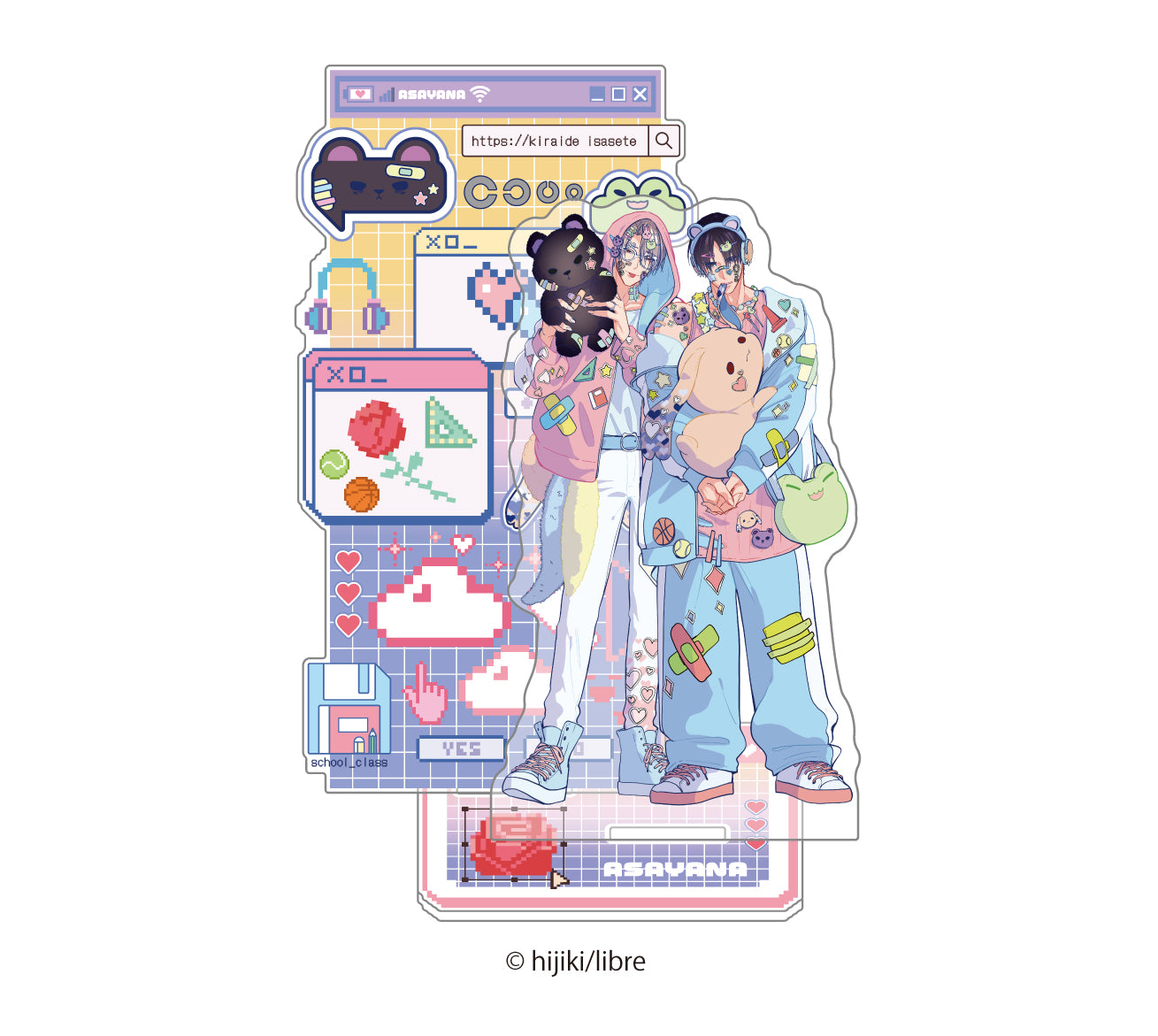 (Goods - Acrylic Stand) Let me hate you Exclusive Art Acrylic Stand Asanaga & Yanagi