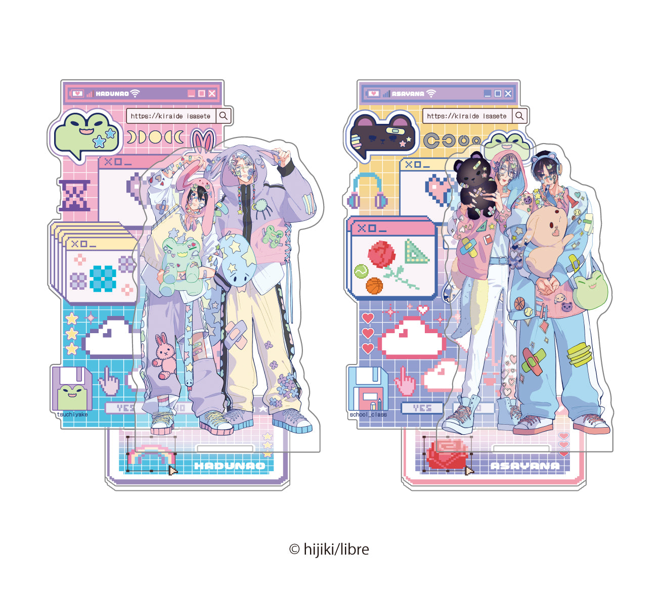 (Goods - Acrylic Stand) Let me hate you Exclusive Art Acrylic Stand Asanaga & Yanagi