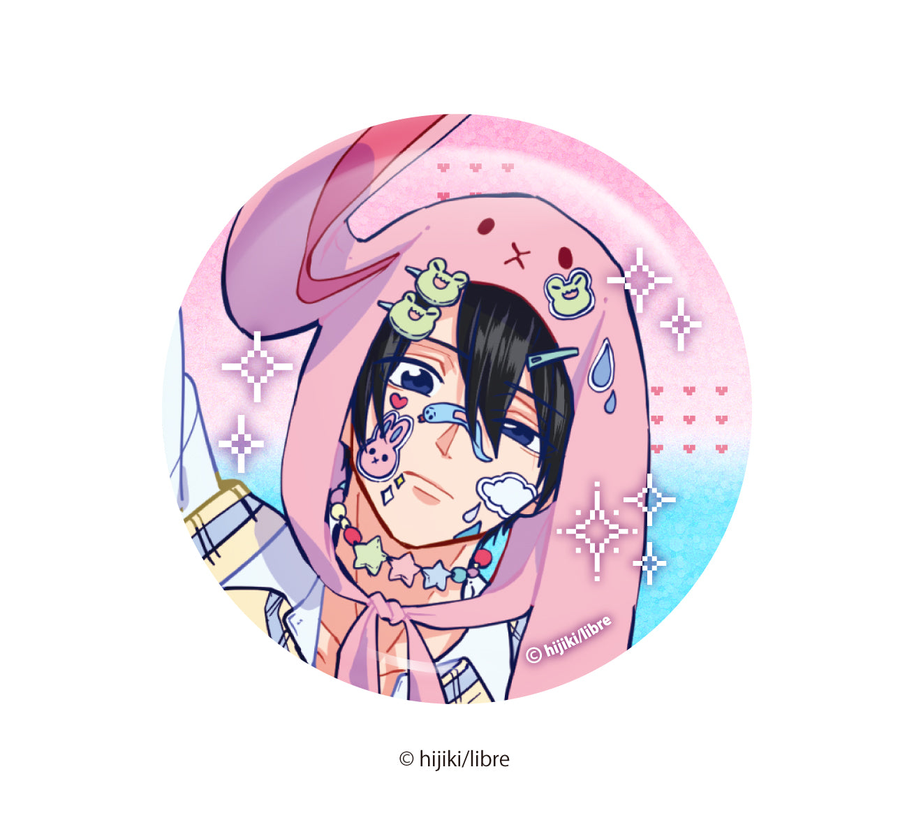 (1BOX=6)(Goods - Badge) Let me hate you Random Exclusive Art Button Badge