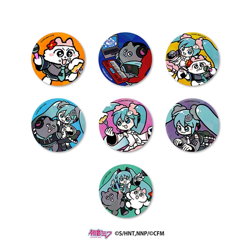 [※Blind](Goods - Badge) Hatsune Miku x Nmeneko Hatsune Miku x Nmeneko Trading Button Badge (7 Types)