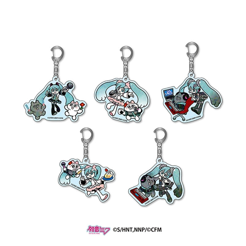 [※Blind](Goods - Keychain) Hatsune Miku x Nmeneko Hatsune Miku x Nmeneko Trading Acrylic Keychain (5 Types Total)
