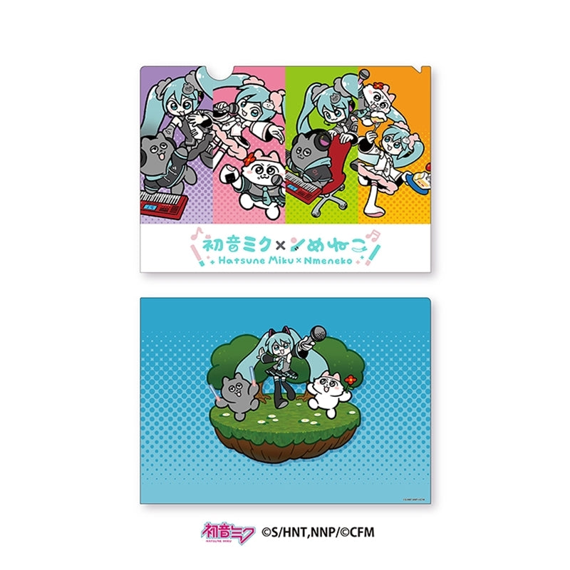 (Goods - Clear File) Hatsune Miku x Nmeneko Hatsune Miku x Nmeneko Clear File Set of 2