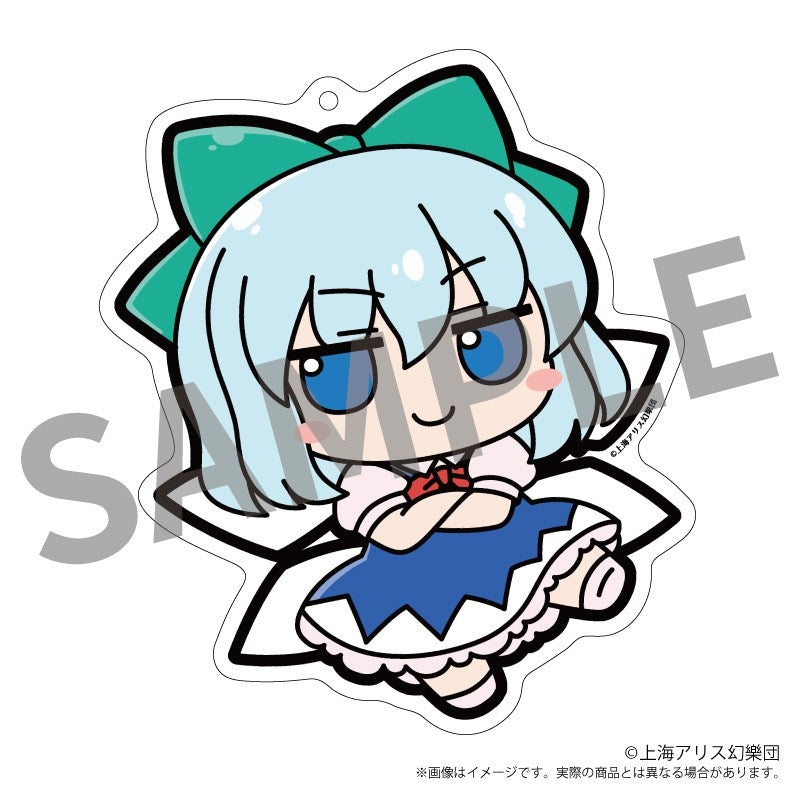 (Goods - Key Chain) Touhou Project Fumo Fumo Acrylic Key Chain 03 Fumo Fumo Cirno. Hisoutensoku Version. (Cirno Hisoutensoku Ver.)