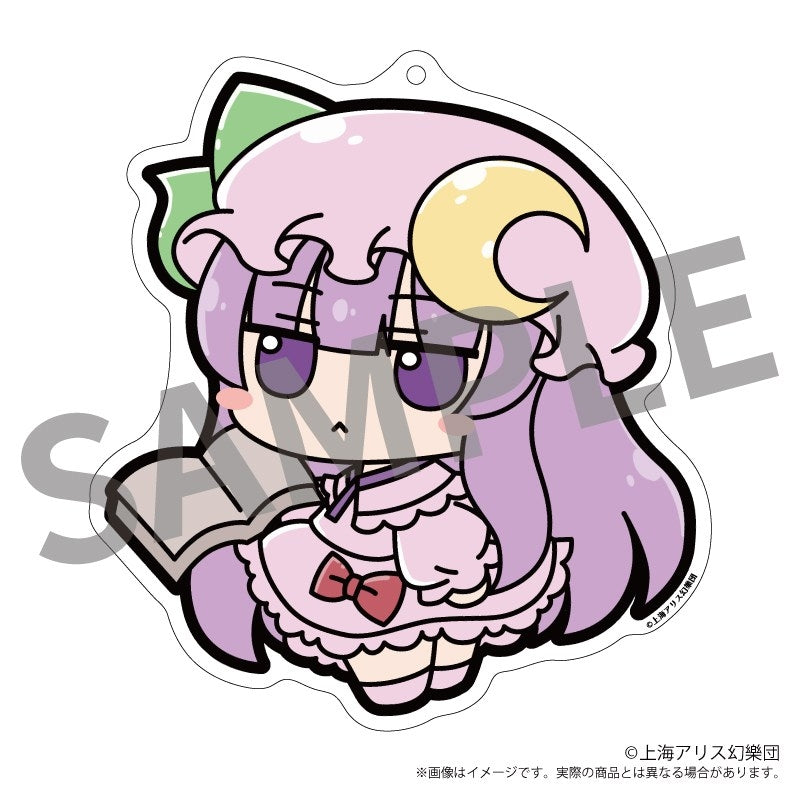 (Goods - Key Chain) Touhou Project Fumo Fumo Acrylic Key Chain 05 Fumo Fumo Patchy. Kourindou Version. (Patchouli Knowledge Kourindou Ver.)