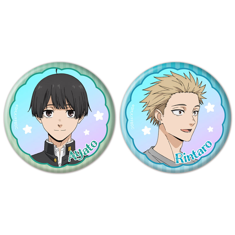 (Goods - Badge) TV Anime The Fragrant Flower Blooms with Dignity Iridescent Button Badge Set of 2 Ayato Yorita & Rintaro Tsumugi