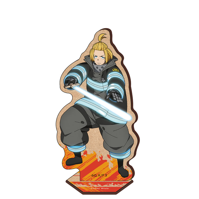 (Goods - Stand) TV Anime Fire Force Season 3 Wooden Chara Stand Art hur Boyle
