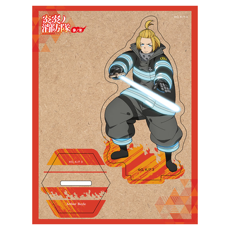 (Goods - Stand) TV Anime Fire Force Season 3 Wooden Chara Stand Art hur Boyle