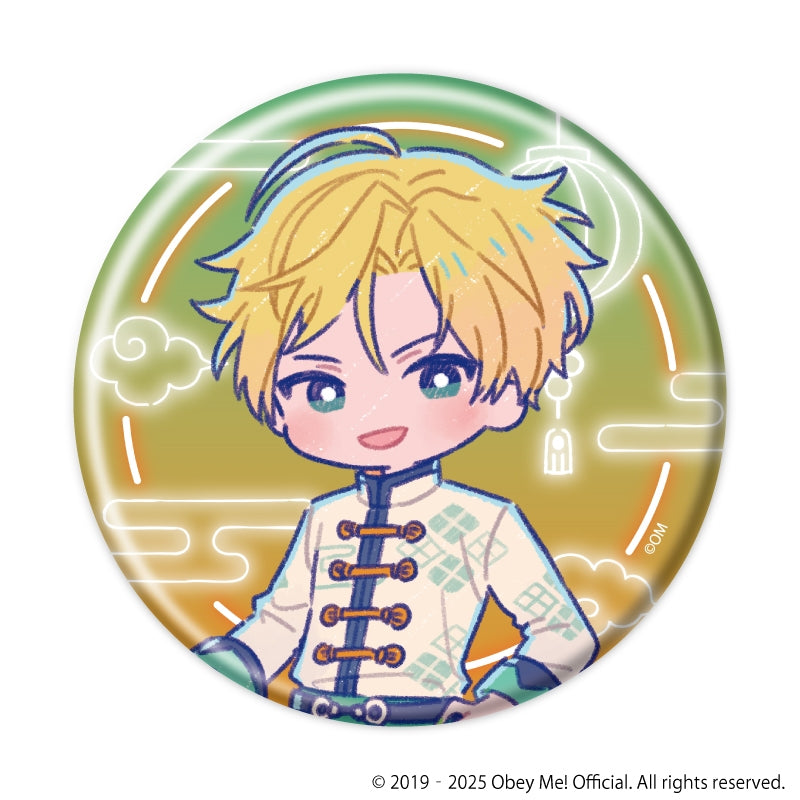 (1BOX=7)(Goods - Badge) Obey Me! Nightbringer Button Badge 22 - Chinese Clothing Ver. (Retro Art)