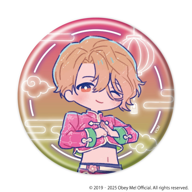 (1BOX=7)(Goods - Badge) Obey Me! Nightbringer Button Badge 22 - Chinese Clothing Ver. (Retro Art)