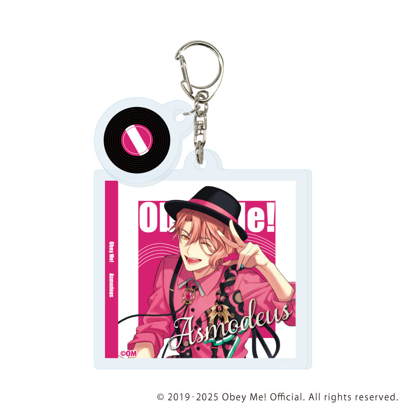 (1BOX=7)(Goods - Keychain) Obey Me! Nightbringer Acrylic Keychain w/Charm 01 Band Ver.(feat. Exclusive Art)