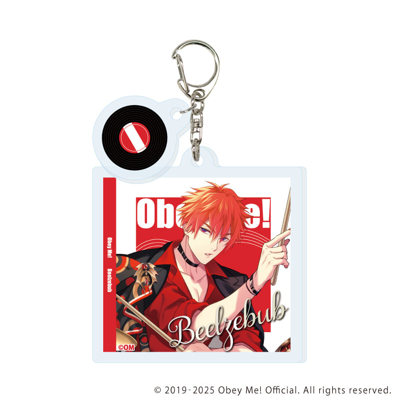 (1BOX=7)(Goods - Keychain) Obey Me! Nightbringer Acrylic Keychain w/Charm 01 Band Ver.(feat. Exclusive Art)