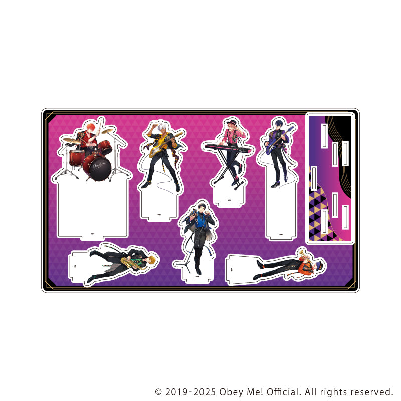 (Goods - Ornament) Obey Me! Nightbringer Premium Acrylic Diorama Plate 04 Band Ver. (feat. Exclusive Art)