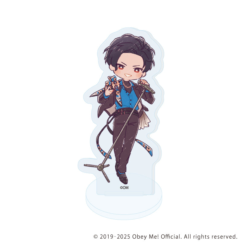 (1BOX=7)(Goods - Acrylic Stand) Obey Me! Nightbringer Acrylic Petit Stand 16 Band Ver. (Retro Art)