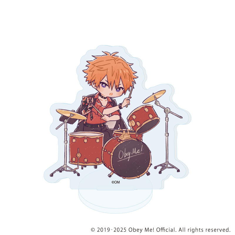 (1BOX=7)(Goods - Acrylic Stand) Obey Me! Nightbringer Acrylic Petit Stand 16 Band Ver. (Retro Art)